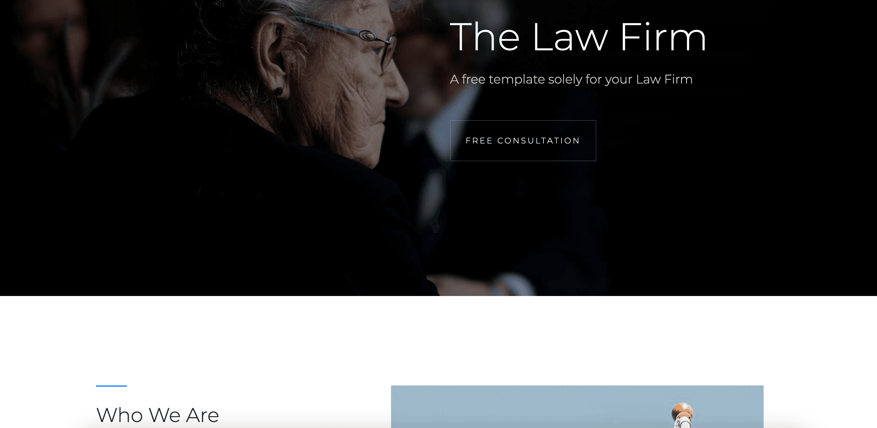 Law Firm Website Template Example 3